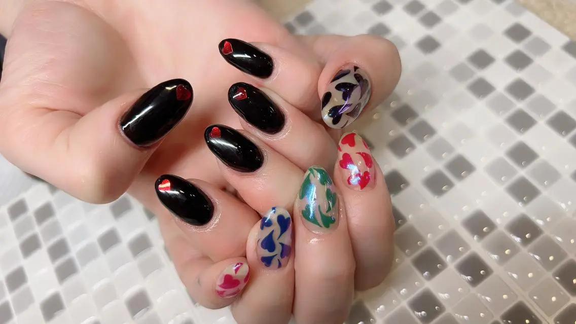 ネイル ハート nailist yuiのネイルデザイン