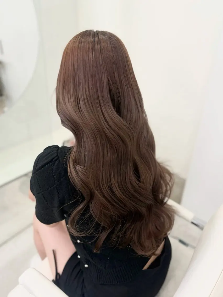 ロング カラー カット ヘアカラー 🪞艶カラー/モテ ガーリー🎀yuiのヘアスタイル