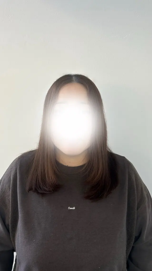ロング レイヤーカット カット 松井 詩織のヘアスタイル