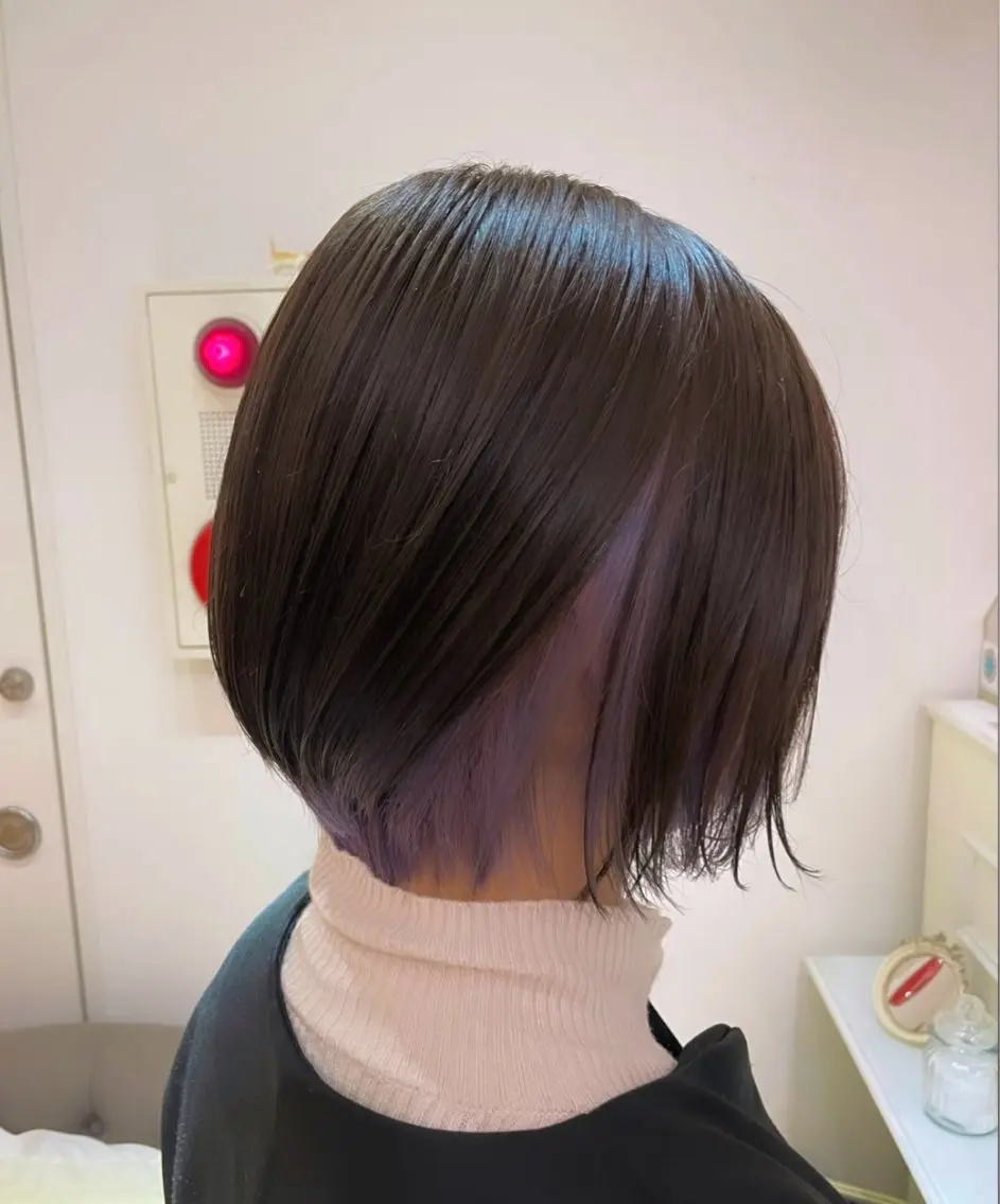 ショート カラー ヘアカラー トリートメント ʜᴀʀᴜᴋᴀ♱メンズ ウルフ/ブリーチのヘアスタイル
