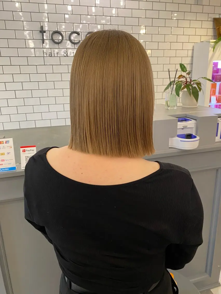 ミディアム カット ヘアカラー トリートメント HARUKA🍒 toccaのヘアスタイル
