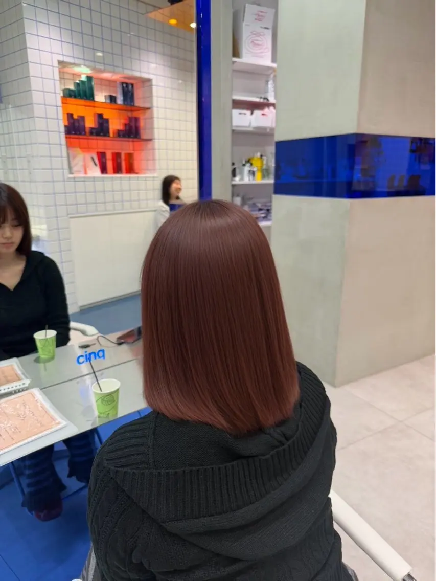 【❤️‍🔥リピート限定❤️‍🔥】大人な艶々ワインレッド🍷➕オージュアトリートメント🫧💎の写真