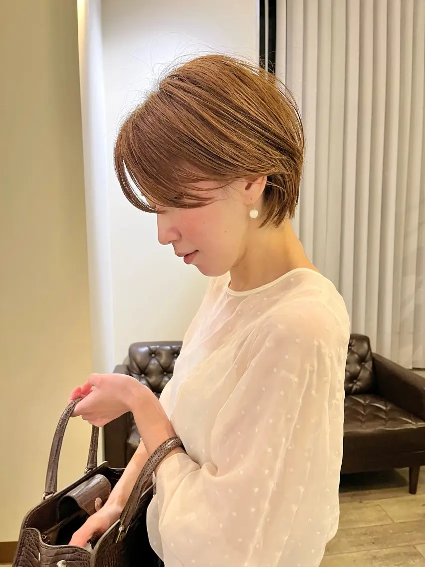 ショート カット ヘアカラー ショートヘア特化 石附隼士のヘアスタイル