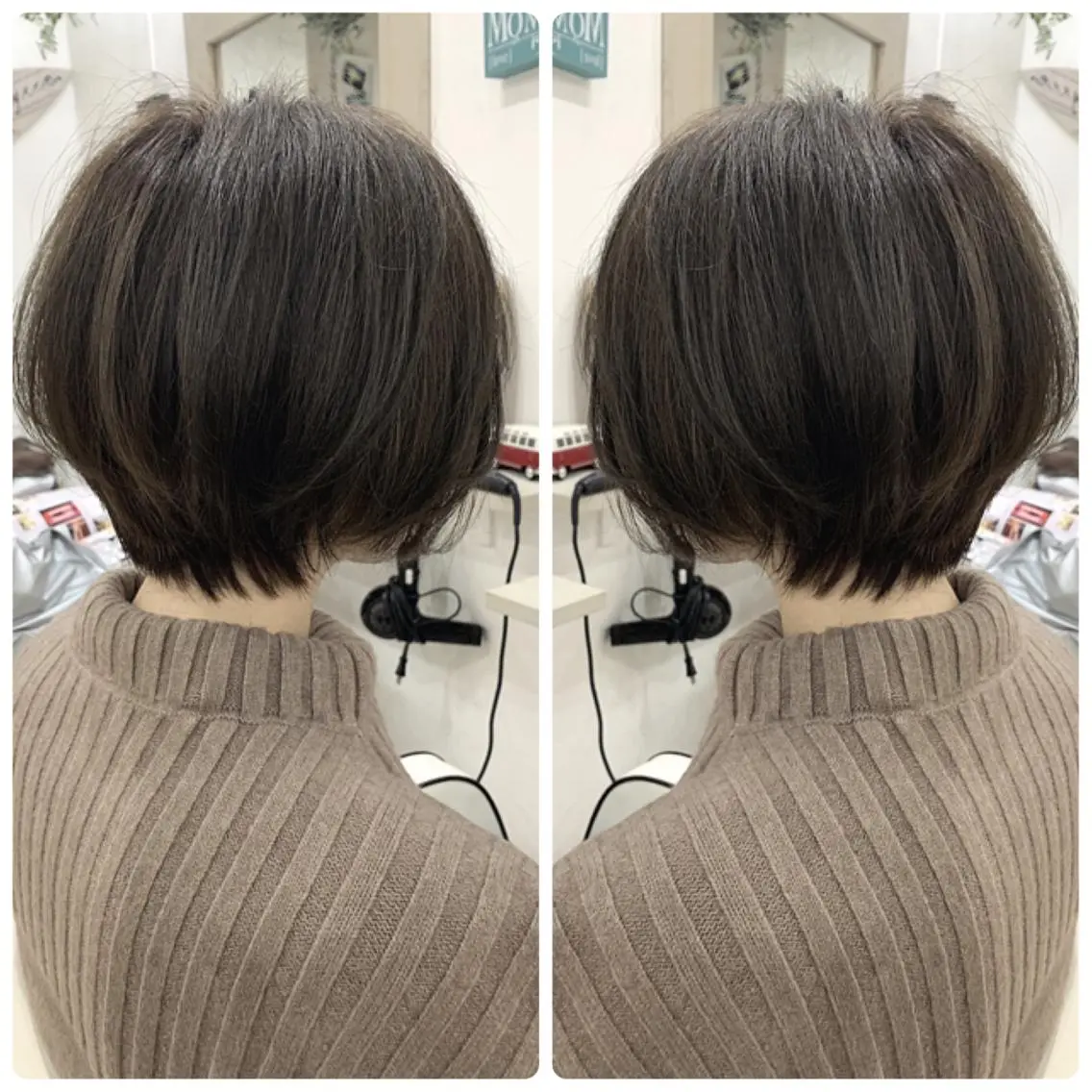 ショート カット トリートメント 京都大人女性ショート 徒歩1分/秋山のヘアスタイル