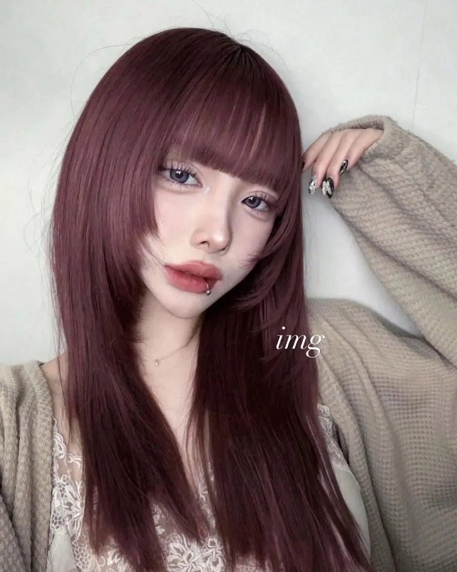 ロング カラー うる艶韓国スタイル 🤍りんのヘアスタイル