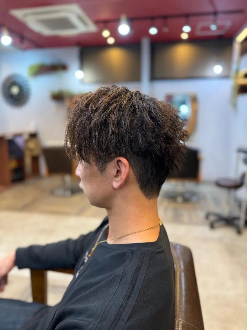 ミディアム パーマ メンズ カット パーマ パーマ/縮毛矯正🍀 鎌田 和希のヘアスタイル