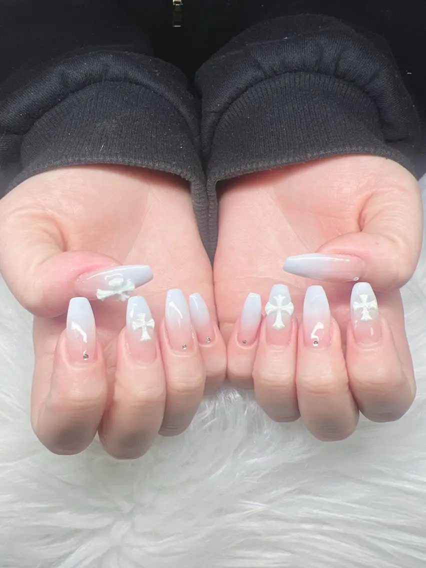 ネイル ハンドネイル Lee Nails チップ長さだし専門店のネイルデザイン