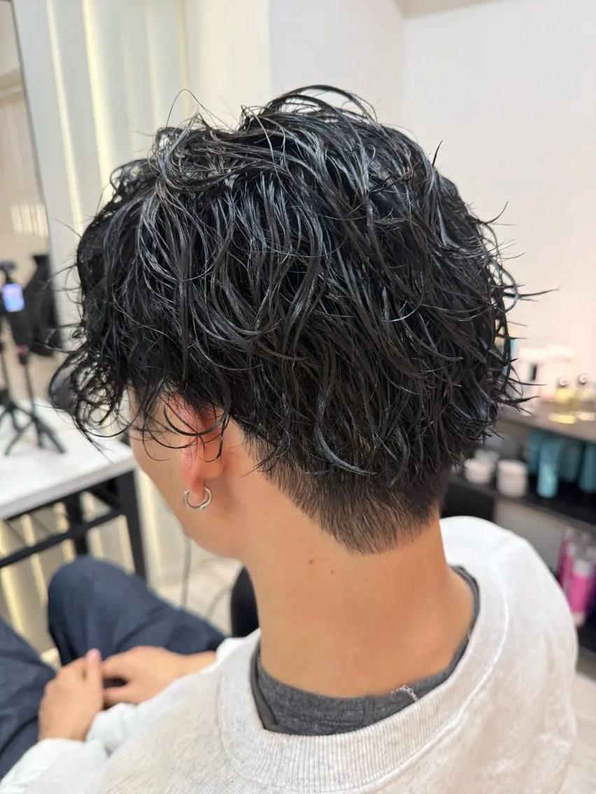 パーマ メンズ カット パーマ ANSER スズカ 🦋メンズカットのヘアスタイル