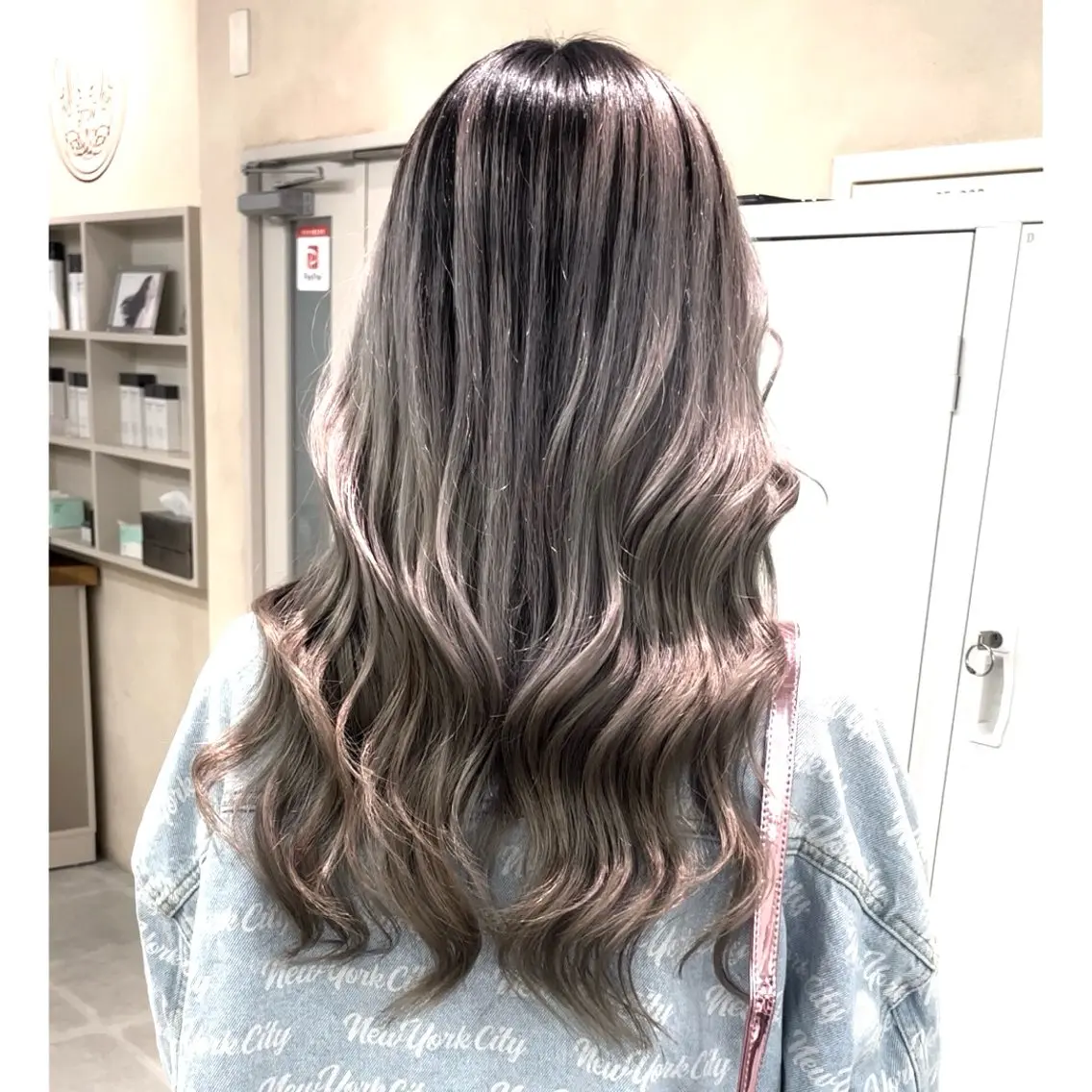 ロング カラー カット ヘアカラー トリートメント 奥山義進/大宮 /ダブルカラーのヘアスタイル
