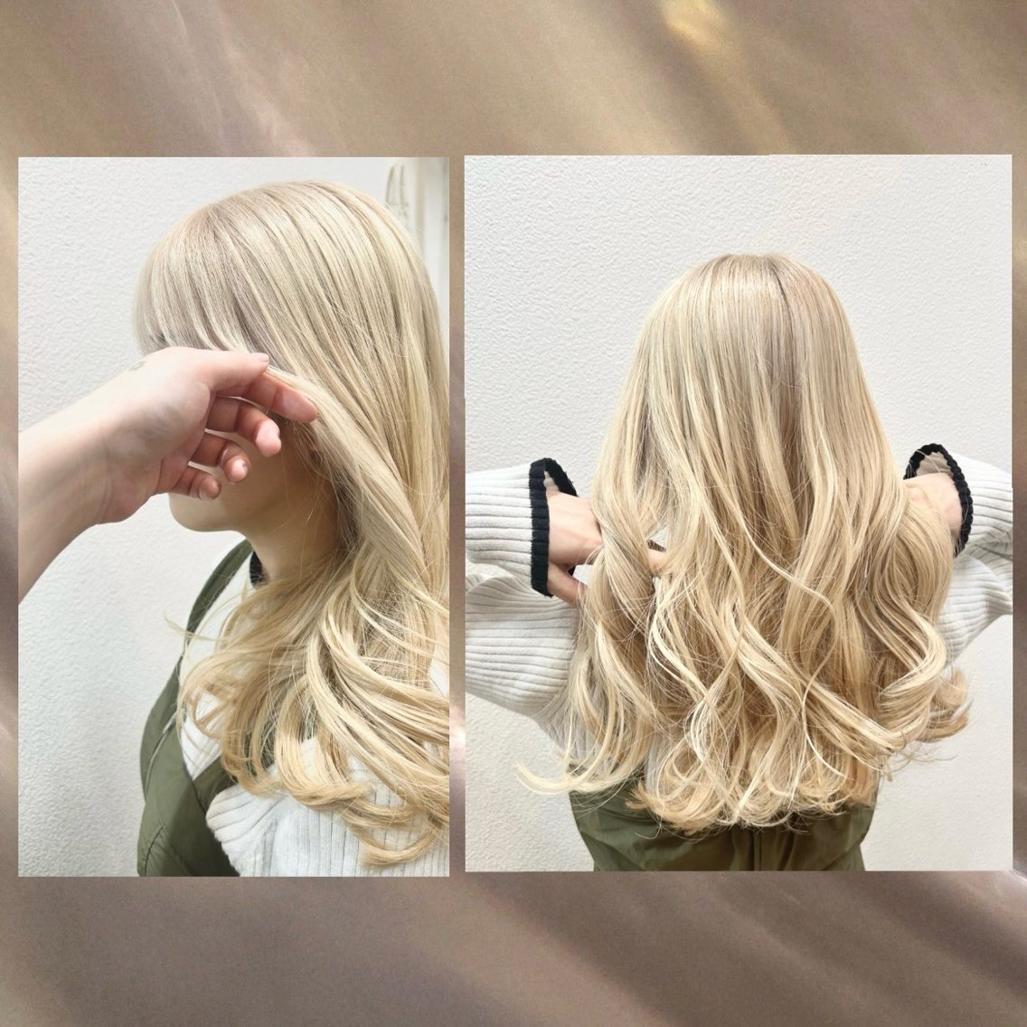 ご新規様限定🫧ケアブリーチカラー+サービス内部補修トリートメント付き🖤の写真