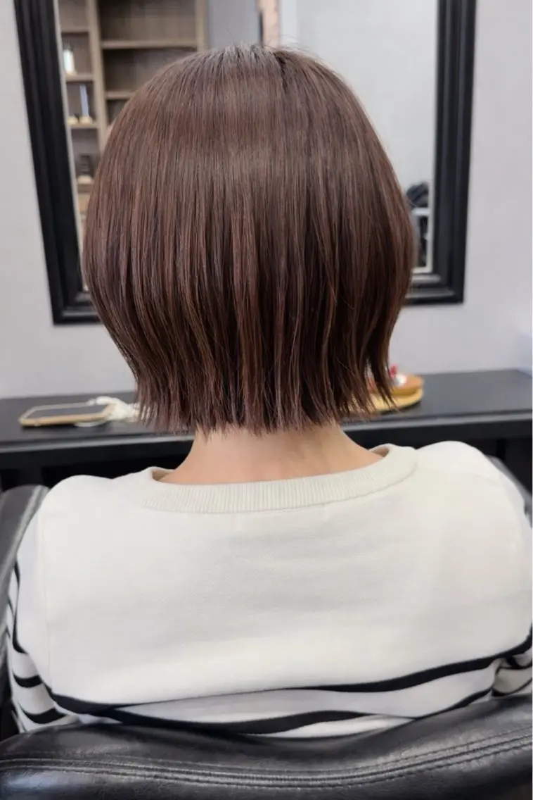 ショート カット ヘアカラー トリートメント 藤中 隆悟のヘアスタイル