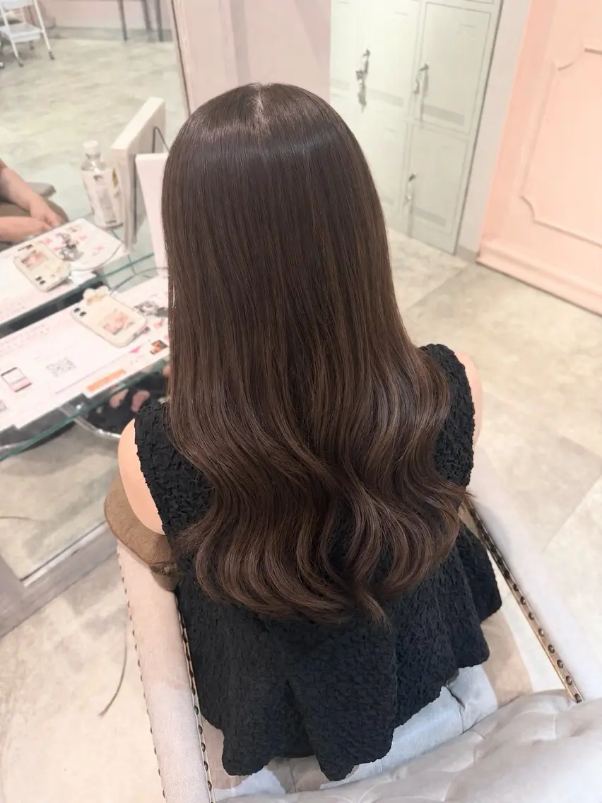 ミディアム カット ヘアカラー 🎀ツヤ/透明感 モテヘアRIO🎀のヘアスタイル
