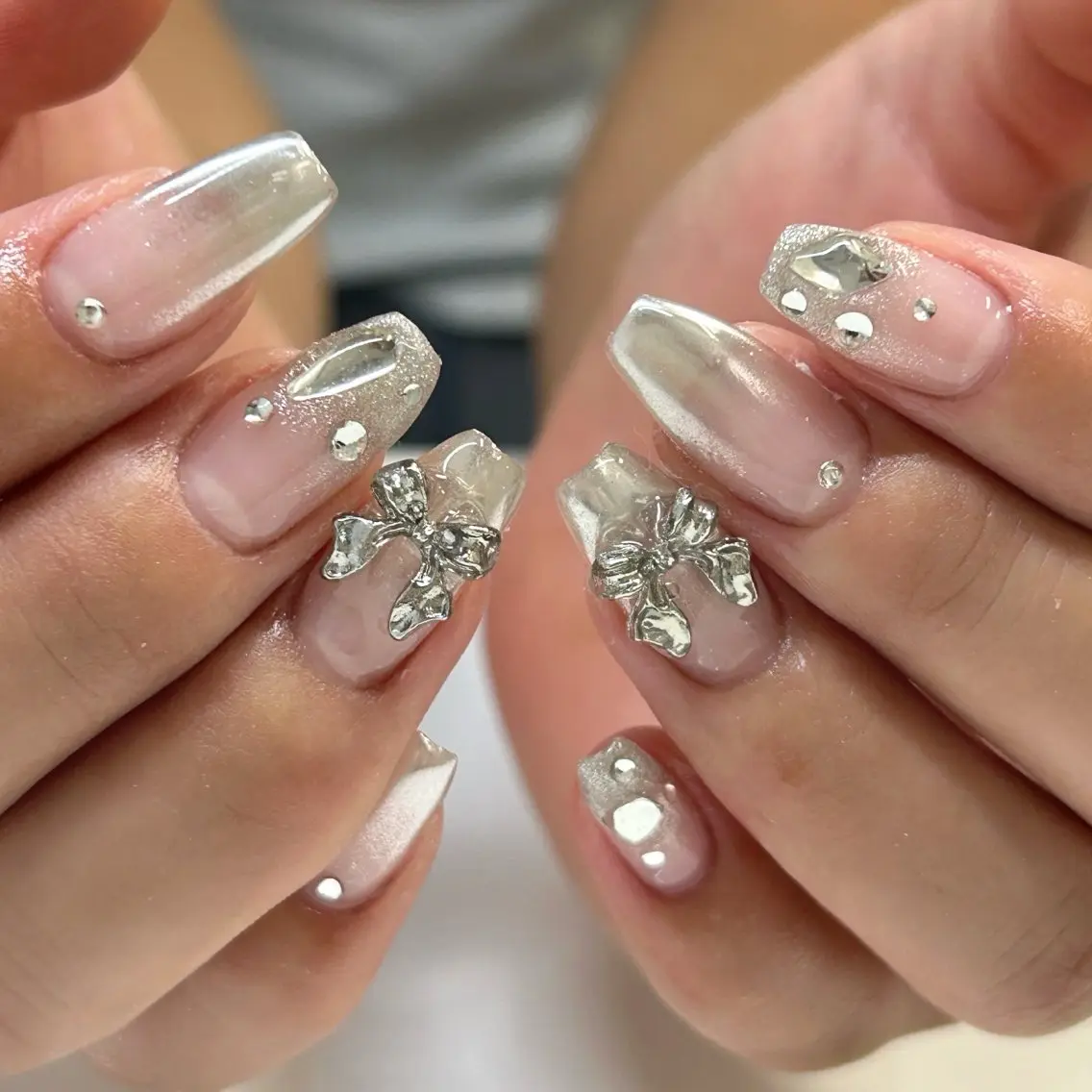 ロング ハンドネイル mark 🤍Yuki🤍のネイルデザイン