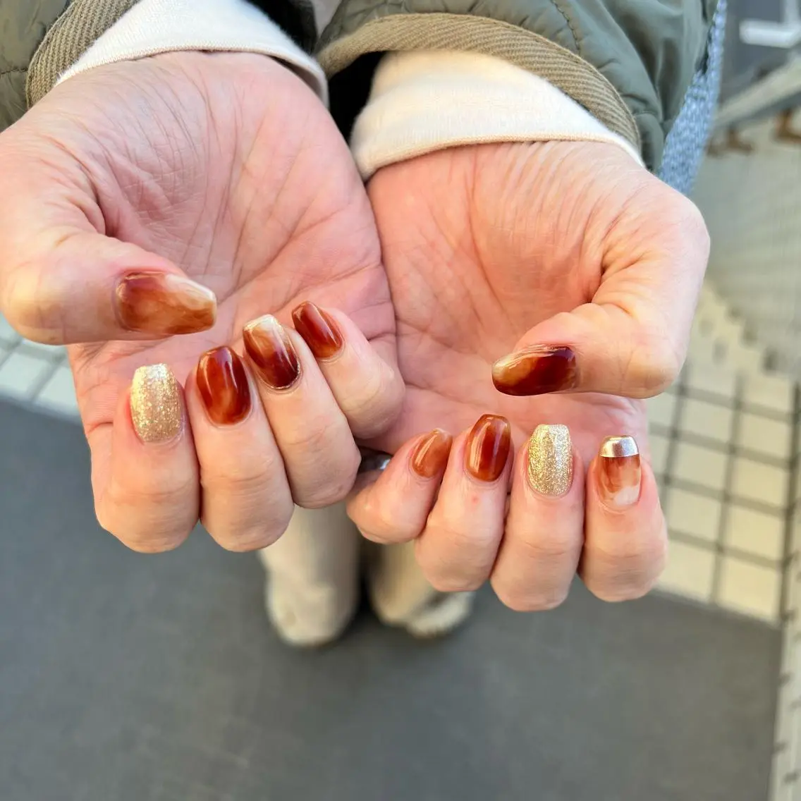 ミディアム ネイル ハンドネイル Angie 湘南台店のネイルデザイン