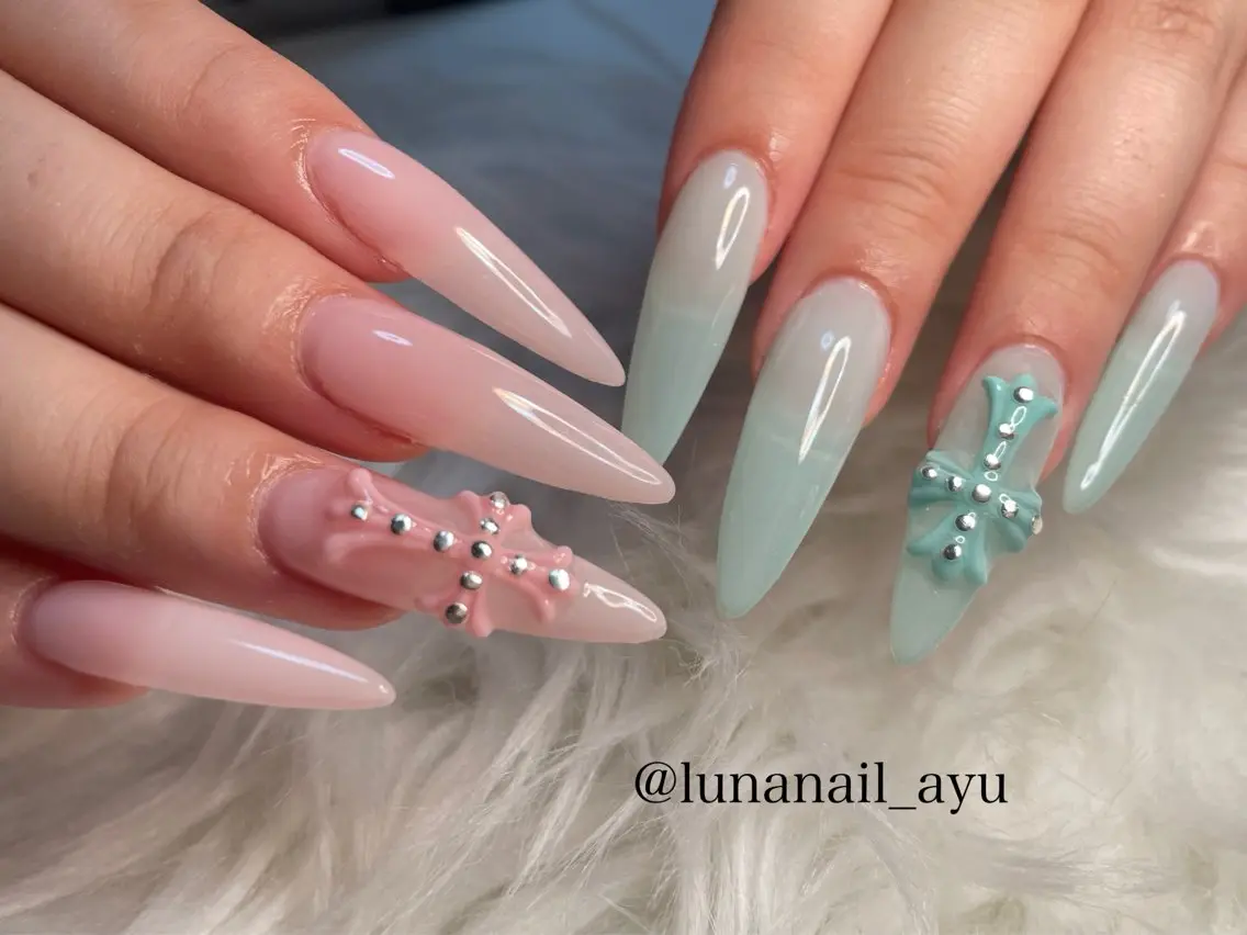 ネイル スカルプネイル ハンドネイル LUNA NAIL ayuのネイルデザイン
