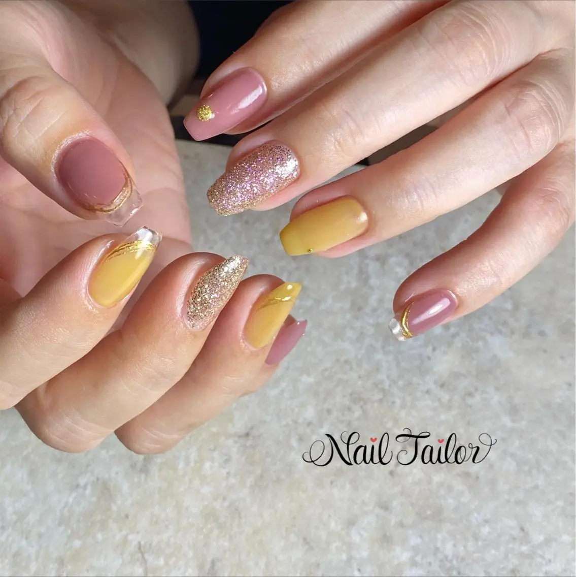 ネイル クリアネイル 長さ出し フラッシュネイル フレンチネイル ジェルネイル NailTailor ネイルテイラーのネイルデザイン