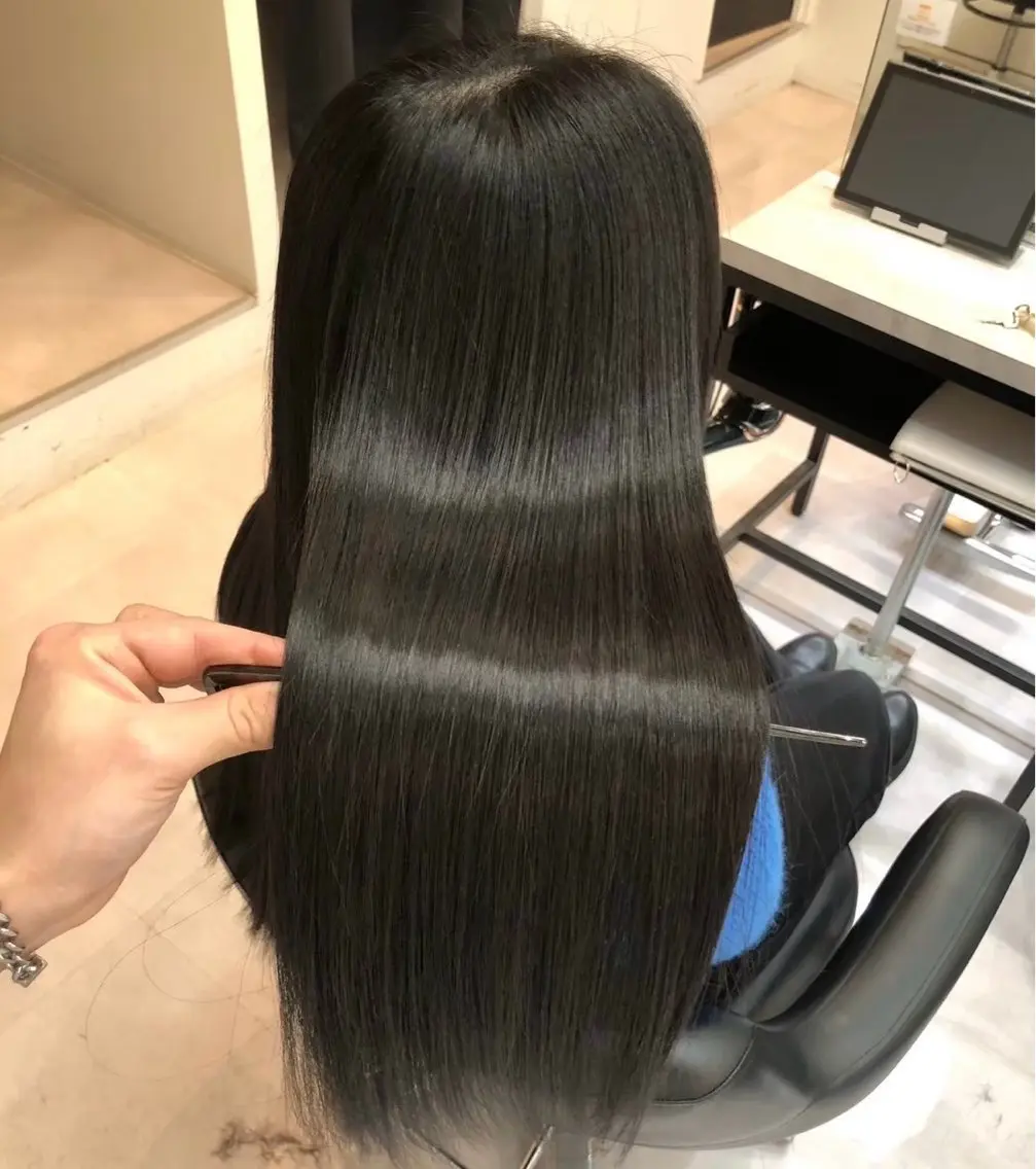 セミロング カラー ダークグレー ダークグレージュ グレージュ ヘアカラー トリートメント 🌙髪質改善カラー Momoka🦋のヘアスタイル