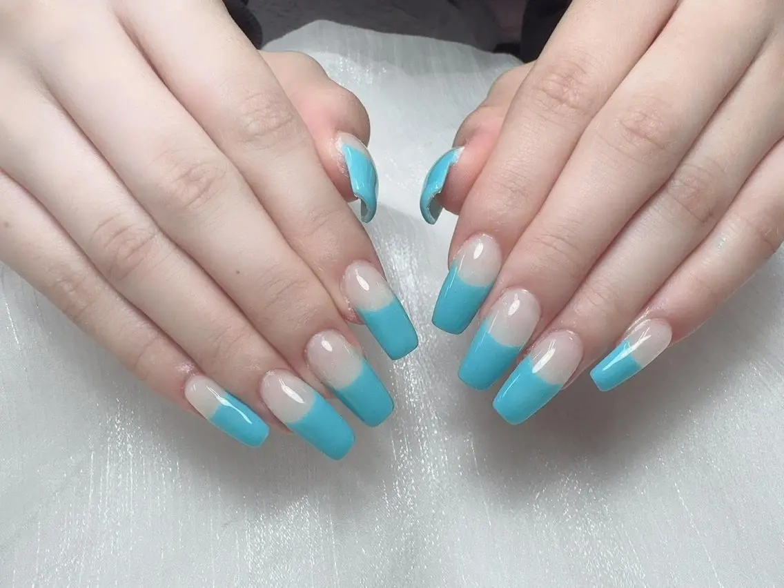 ネイル マグネットネイル ニュアンスネイル オフィスネイル ワンカラーネイル 夏ネイル ハンドネイル Squen Nail shinjukuのネイルデザイン
