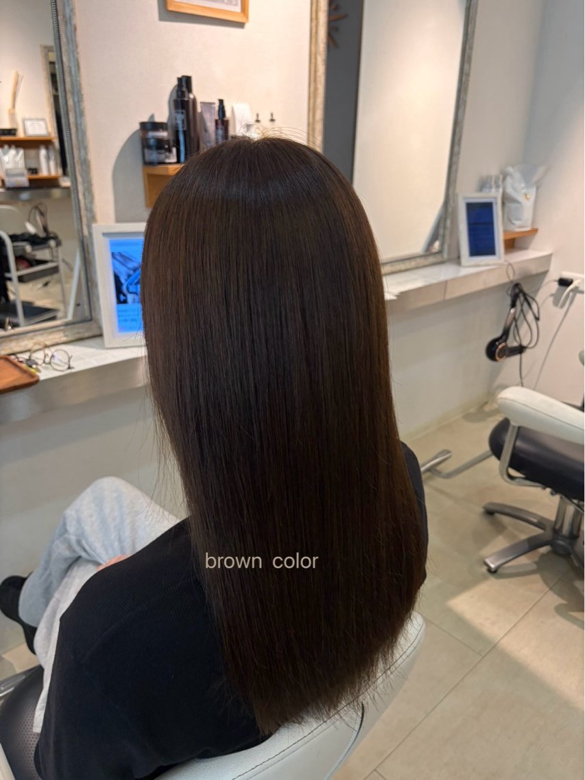 ロング ヘアカラー hair bonitaのヘアスタイル