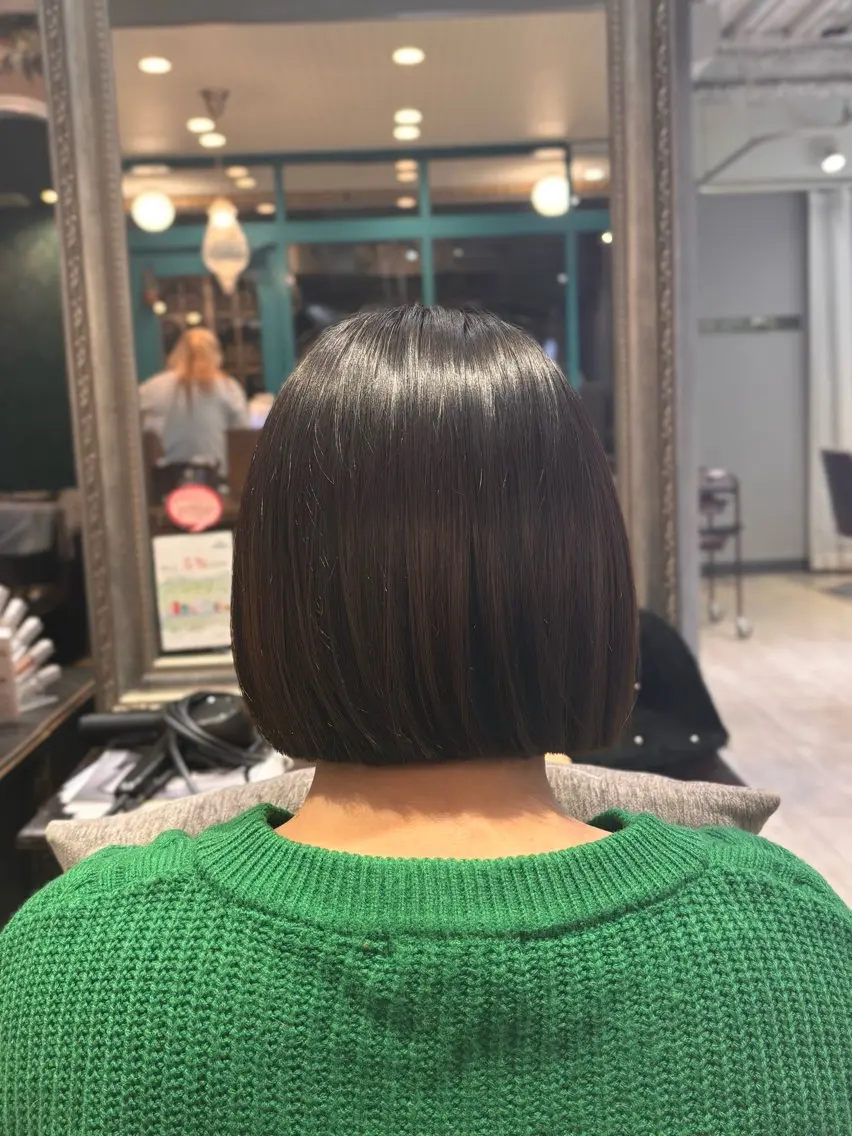 ショート カット 縮毛矯正 🌱なゆみ🌱透明感 /ナチュラル/高宮のヘアスタイル