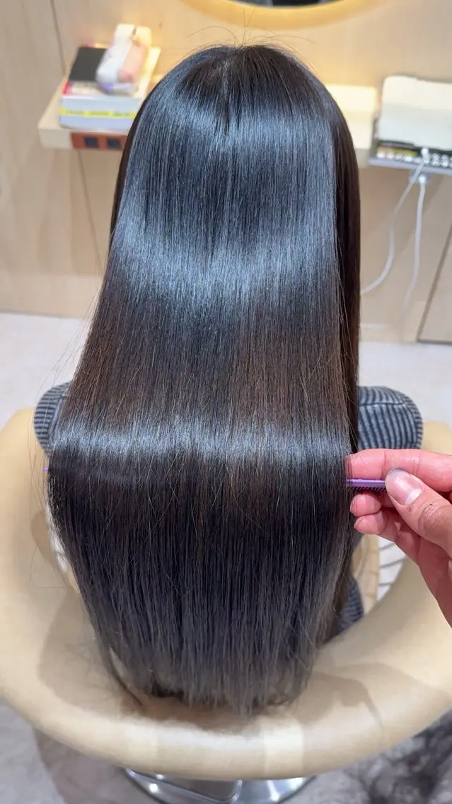 ロング カラー カット ヘアカラー 縮毛矯正 縮毛矯正✨🫧 レイヤー川村利幸のヘアスタイル