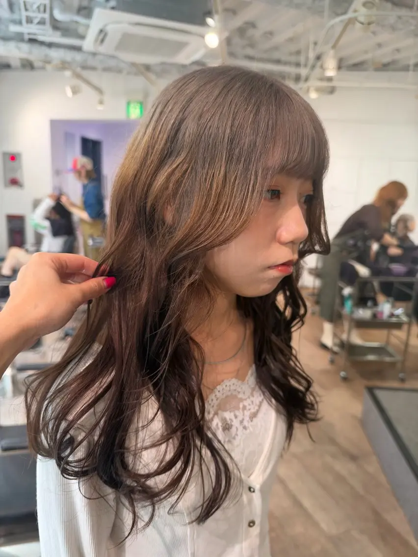 カラー ヘアカラー ベージュ/ヘアセット 🎀Kanoのヘアスタイル