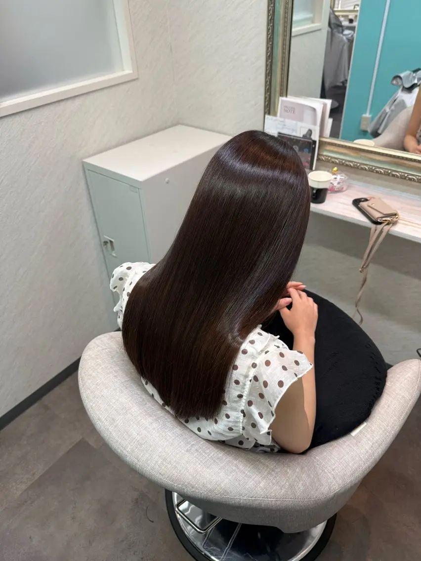 ロング カット ヘアカラー トリートメント 髪質改善/縮毛矯正 アンナ🍊のヘアスタイル
