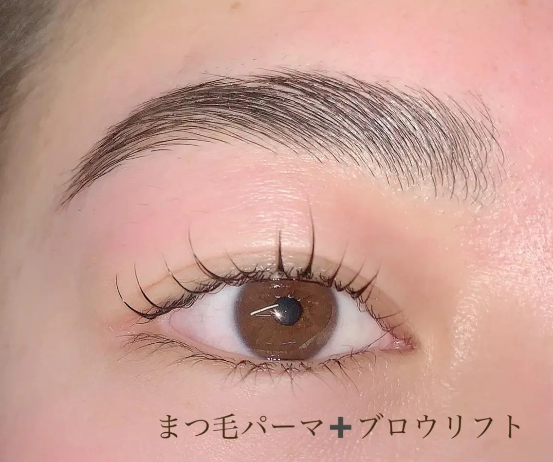 マツエク・マツパ アイブロウ 一重×まつ毛パーマ 羽持 綾香のマツエク・マツパデザイン