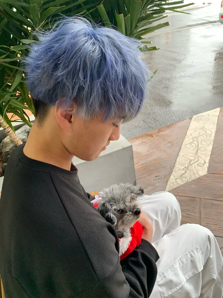 カラー メンズ OluOlu (オルオル)布川恭大のヘアスタイル