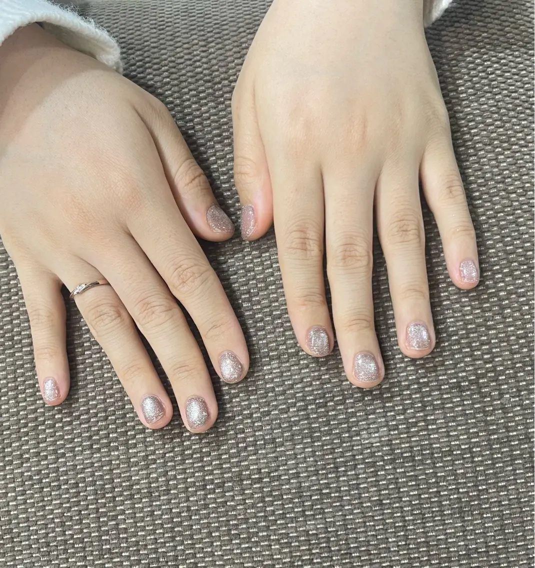 ネイル フラッシュネイル フラッシュマグ キラキラネイル マグネットネイル aya ⭐️nailのネイルデザイン