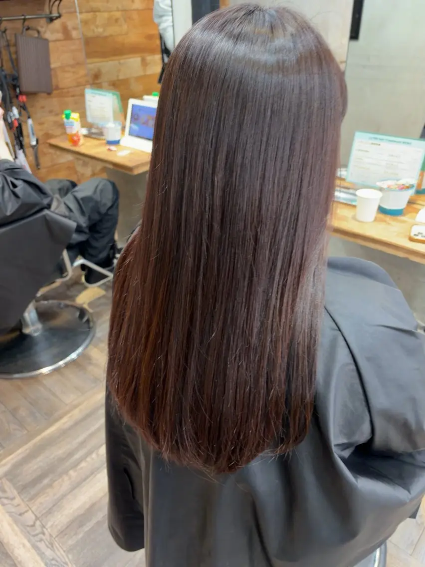 カラー ブラウンカラー ヘアカラー La fith 新田のヘアスタイル