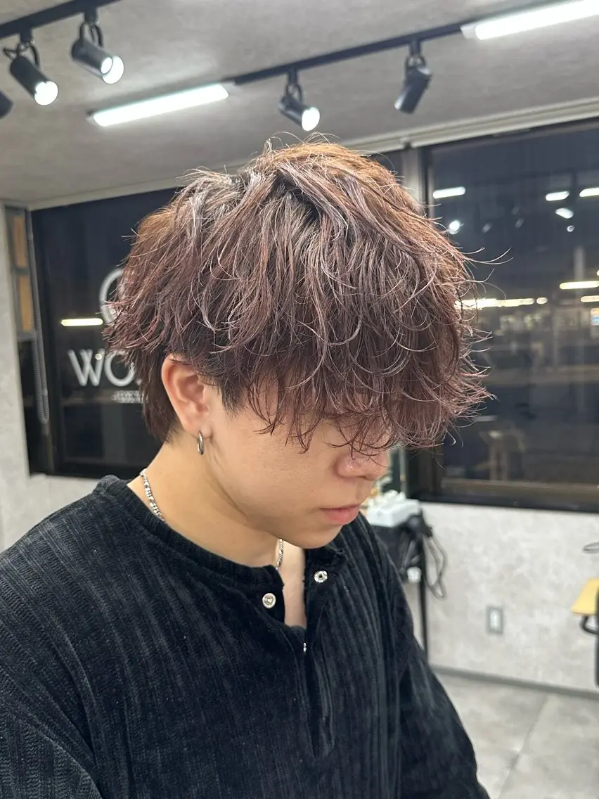 初回限定20%off❗️メンズカット+パーマ+カラーの写真