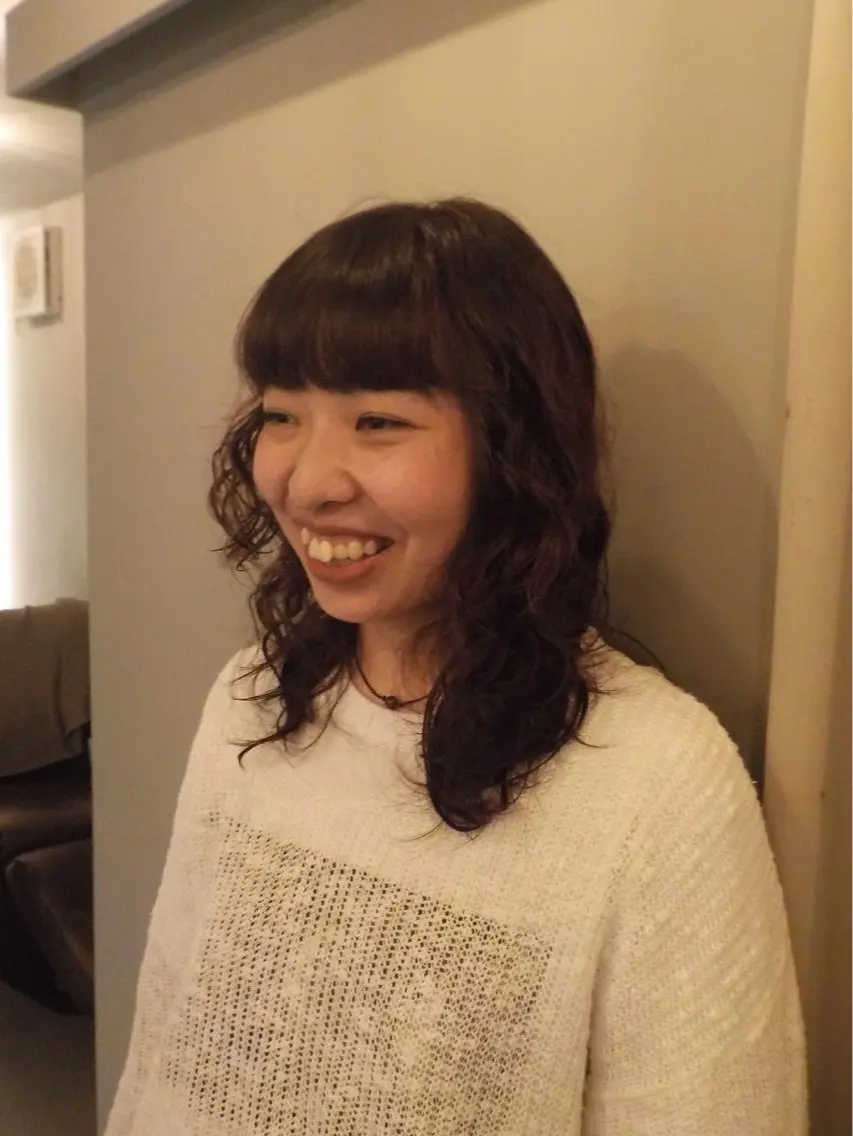 ミディアム 🦢パーマモデル 様募集中🦢AI🫧のヘアスタイル
