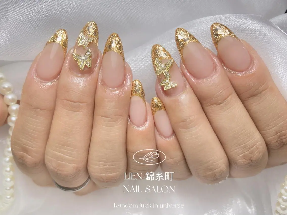 ネイル フレンチネイル ガラスフレンチ Lien _リエン リエンのネイルデザイン
