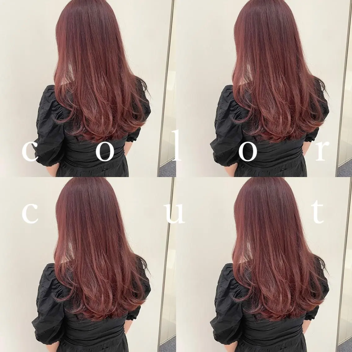 ロング カラー ピンクカラー レイヤーカット 韓国っぽ水光肌カラー マンツーマン🫧なおのヘアスタイル