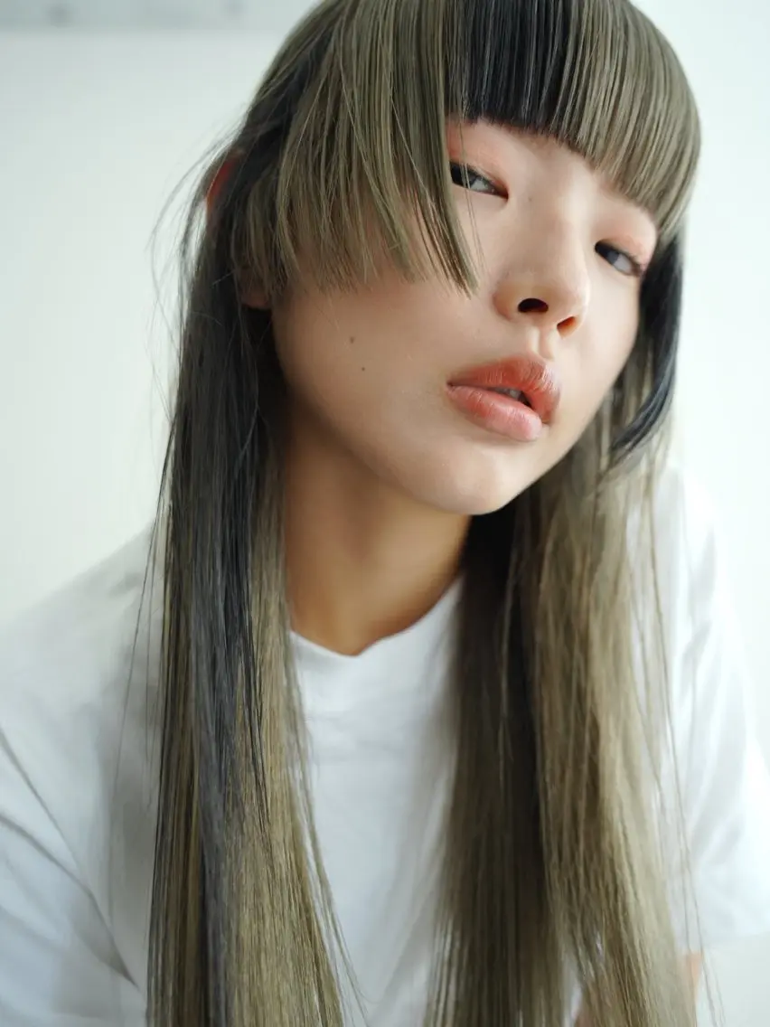 ロング カラー カット ヘアカラー トリートメント mizuho .のヘアスタイル