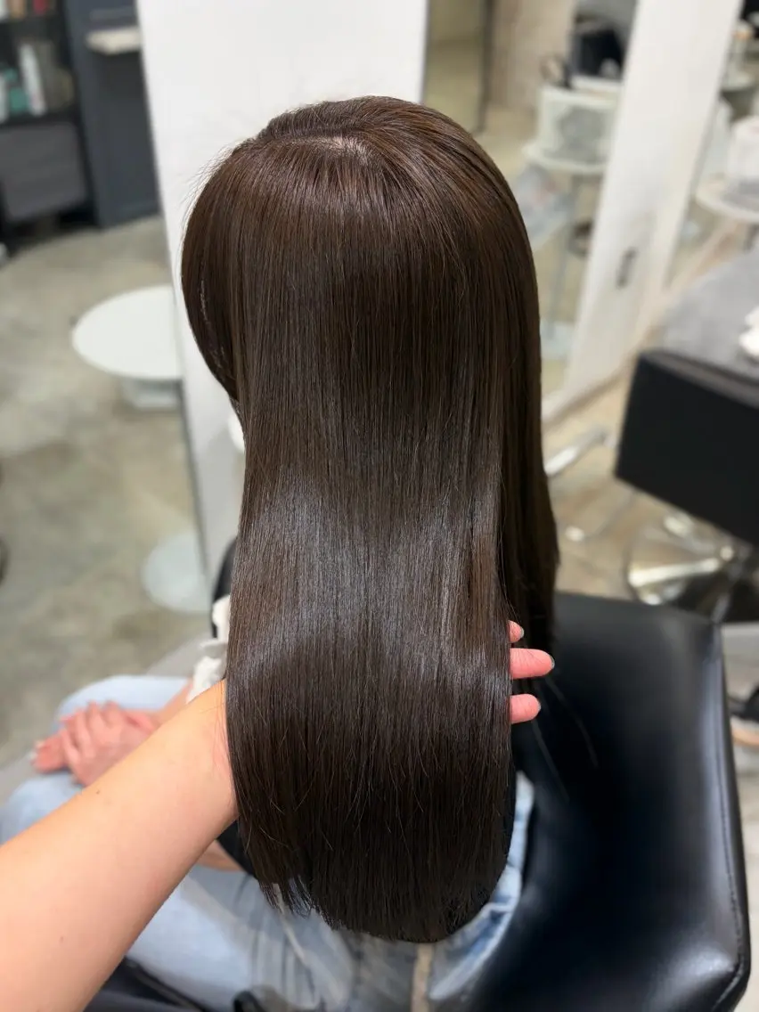 ロング カラー ヘアカラー ワンカラーモデル募集 /HARUNA🤍のヘアスタイル