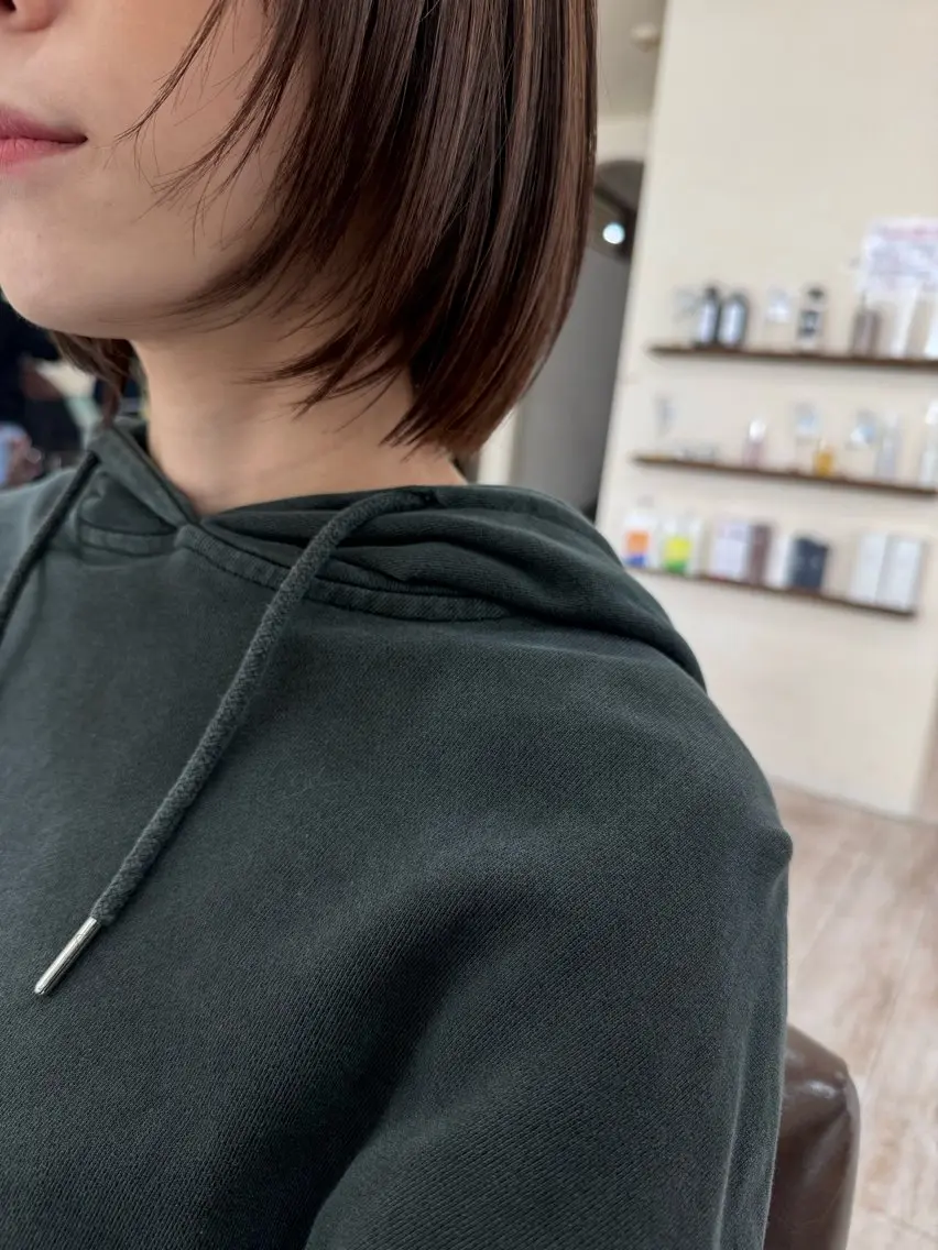 ミディアム ボブ 髪質改善 レイヤーカット カット トリートメント 新越谷noble店長 松本拓也▶◀*.のヘアスタイル