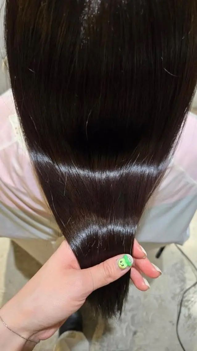 ロング カット ヘアカラー トリートメント 韓国好き🇰🇷 美容師MIKUのヘアスタイル