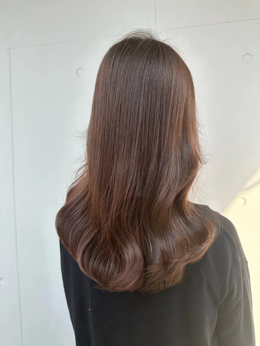 ロング カラー ブリーチ ケアブリーチ ダブルカラー インナーカラー 髪質改善 DAIKIベージュ 🍂レイヤーカットのヘアスタイル