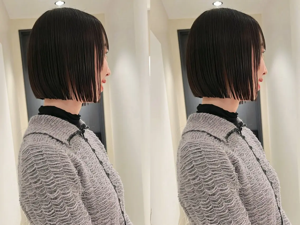 ショート カット 縮毛矯正 Bonheur銀座 /runaのヘアスタイル