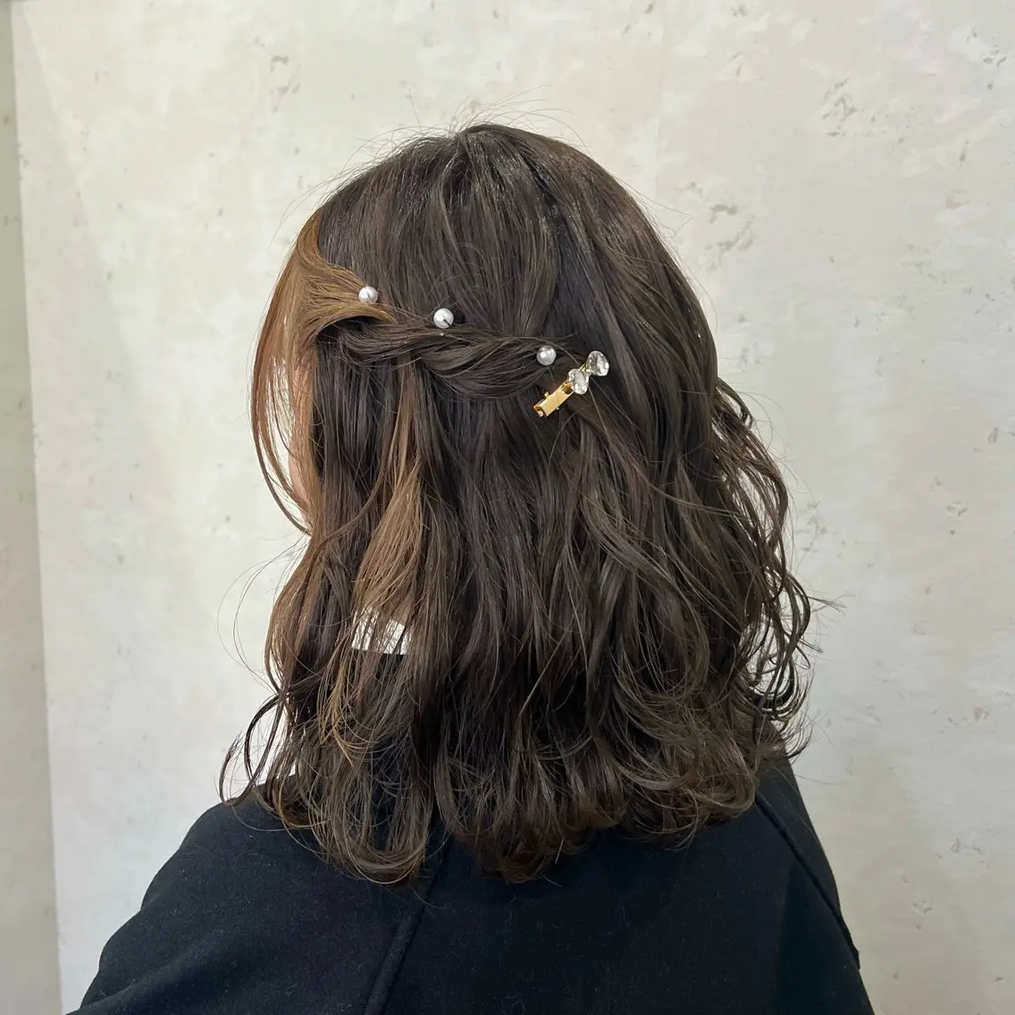 セミロング 顔周りカット ナチュラルカラー 錦糸町【三橋衿奈】のヘアスタイル