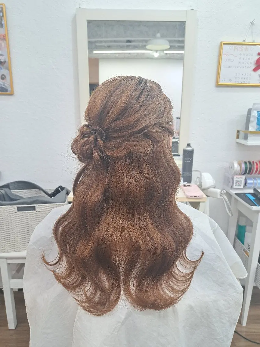ロング ヘアアレンジ ヘアセット GLOSS心斎橋🌹 はるなのヘアスタイル