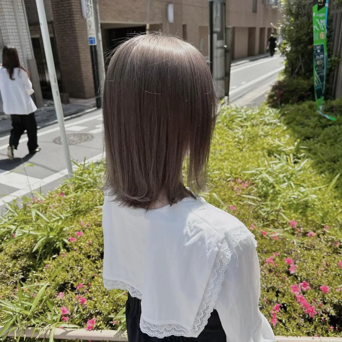 ミディアム カラー ヘアアレンジ カット ヘアカラー ダブルカラー｜ なおき｜池袋美容師のヘアスタイル
