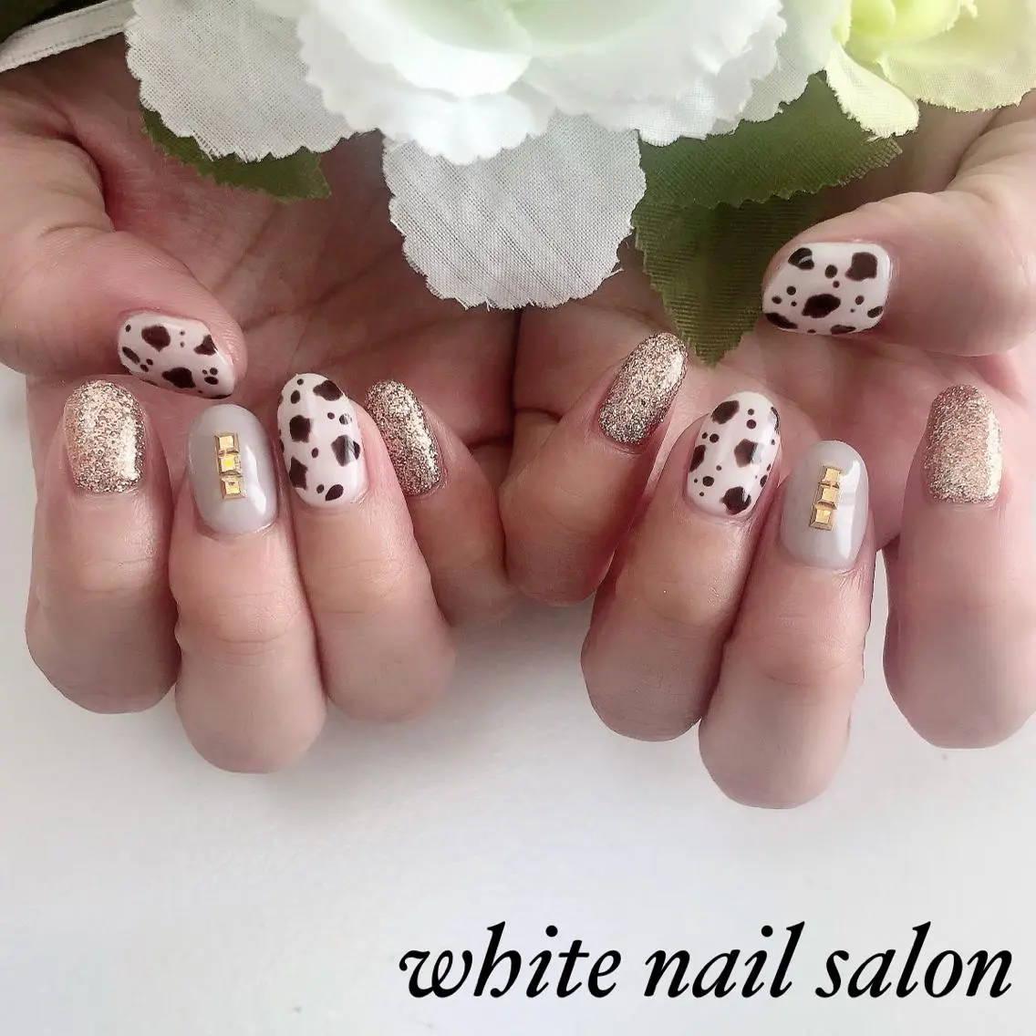 ネイル ジェルネイル ハードジェル 持ち込み ソフトジェル ハンドネイル white nail salonのネイルデザイン
