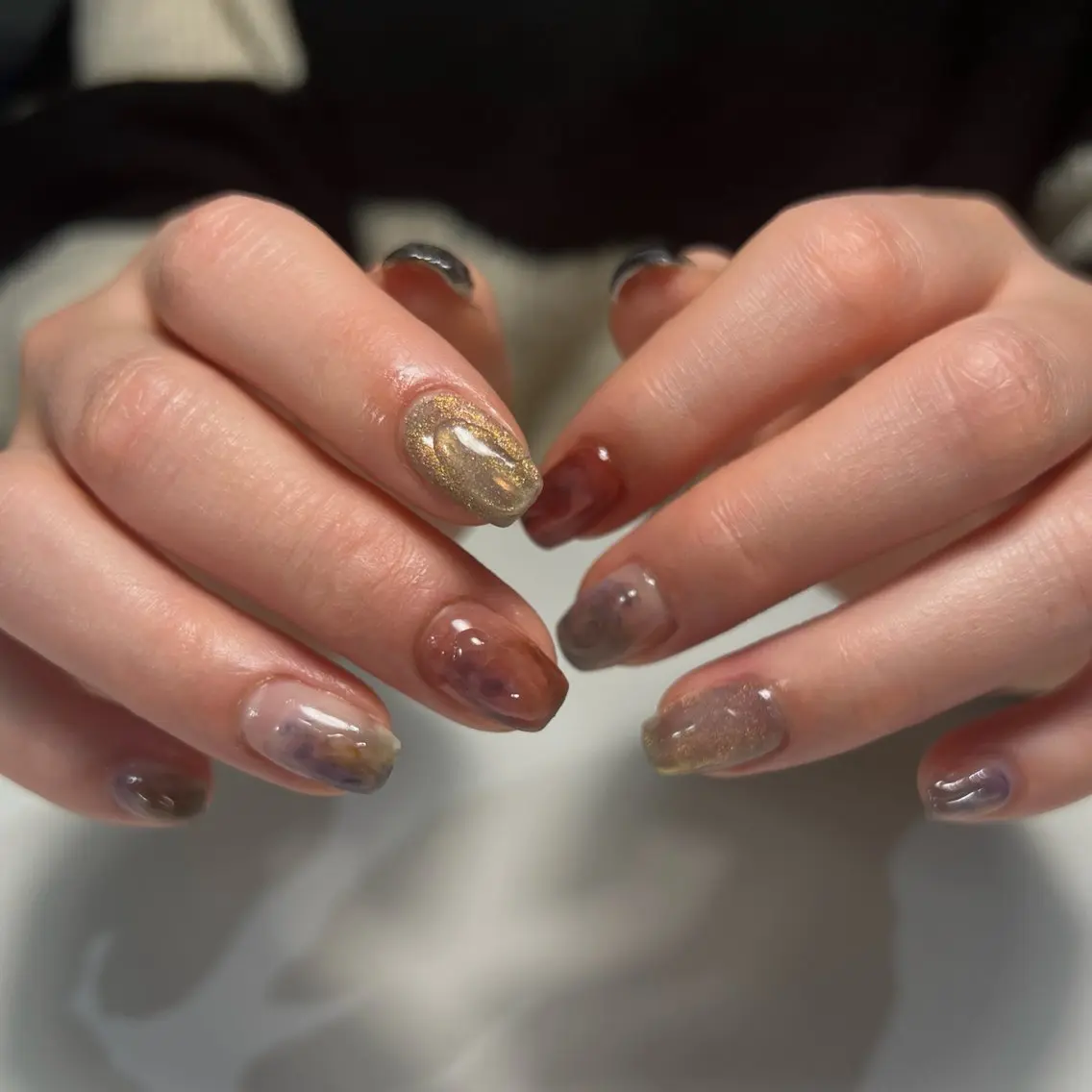 ✴︎直前割✴︎オフなし/ハンドお任せニュアンスデザイン5500円！✨時間内アートし放題✨の写真