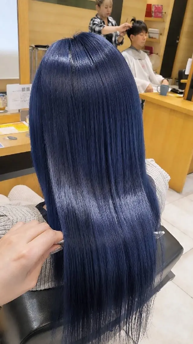 セミロング カラー 髪質改善 トリートメント ヘアカラー トリートメント ブリーチカラー/ 美髪矯正/佐伯 駿のヘアスタイル