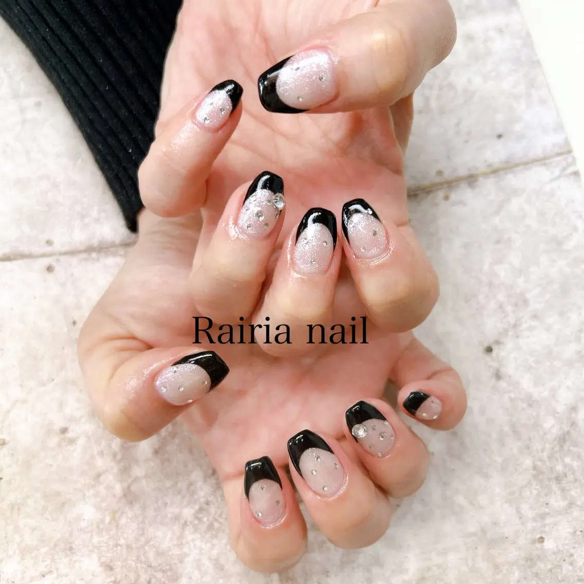 ネイル アートネイル ジェルネイル 持ち込み ニュアンスネイル パラジェル Rairia nail本八幡店のネイルデザイン