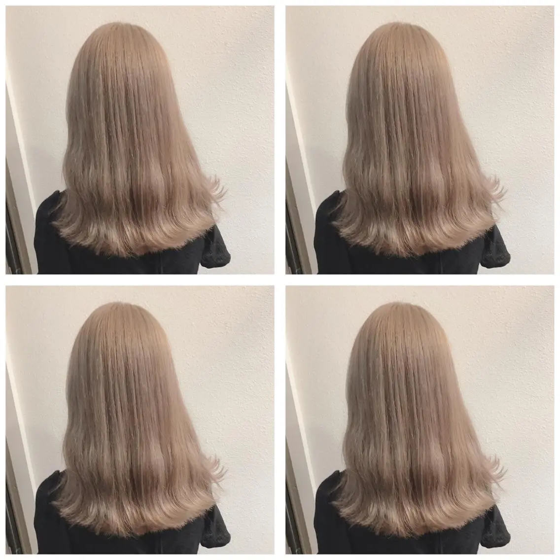 ミディアム カラー ベージュカラー ブリーチ ハイトーンカラー ハイトーンベージュ 似合わせ/ カラー.岡田友仁のヘアスタイル