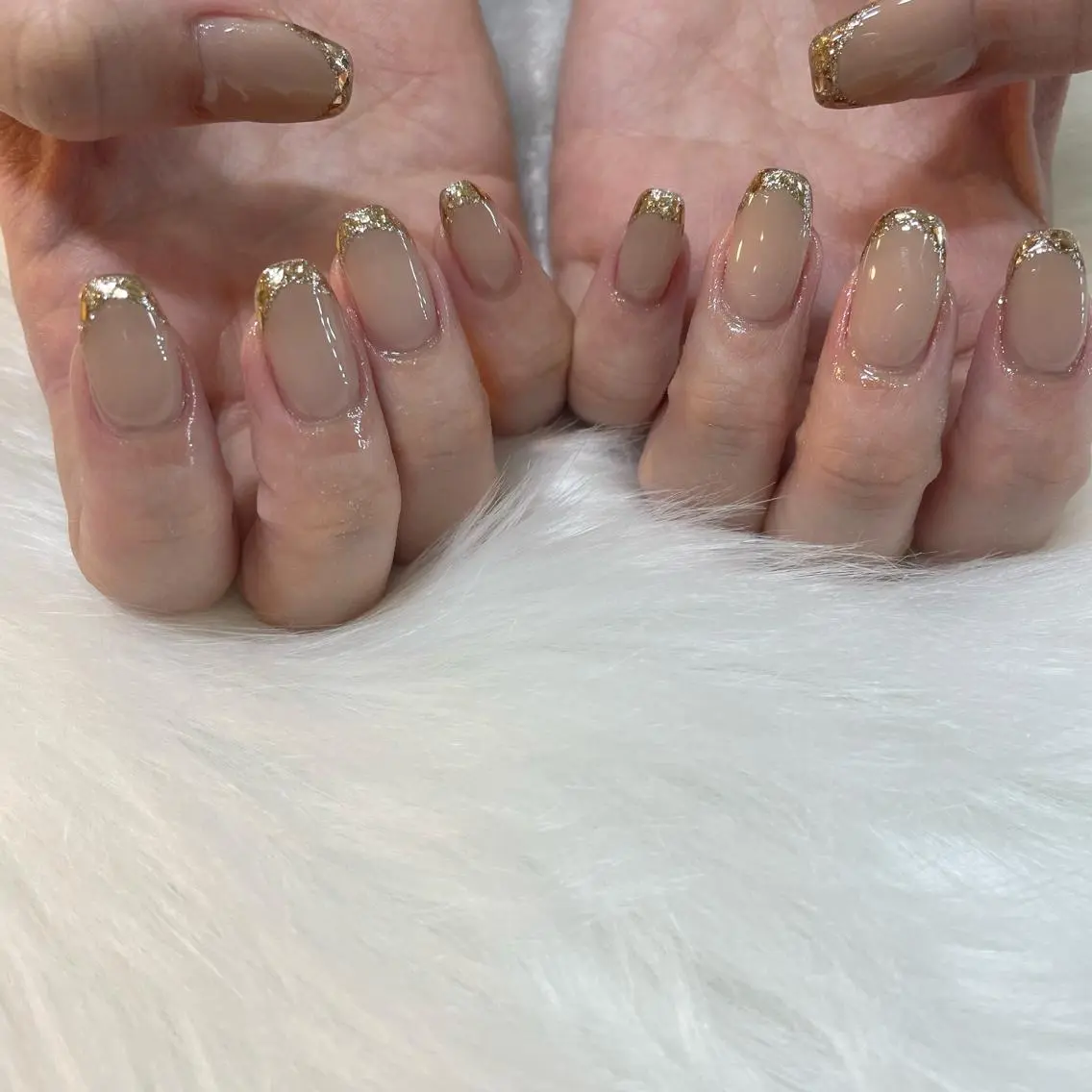 ネイル フレンチネイル ガラスフレンチ Nail Salon Gummi.のネイルデザイン
